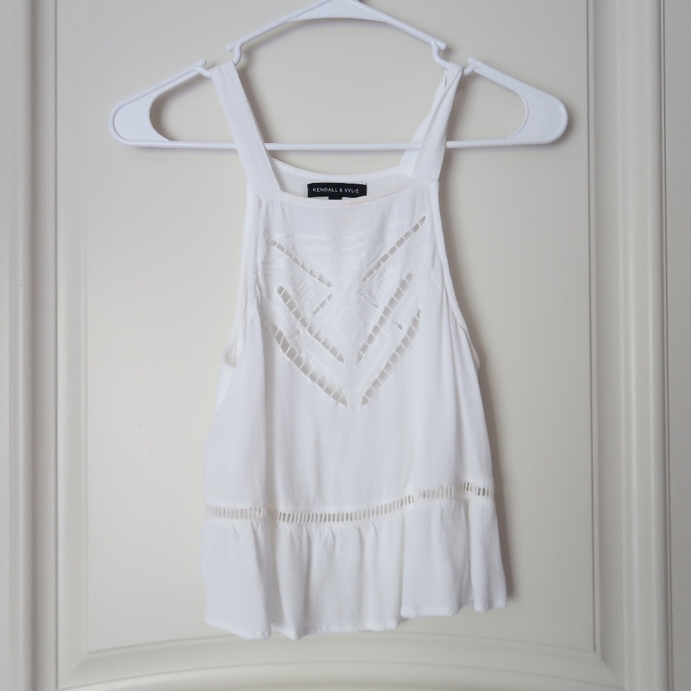 white tank top